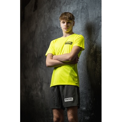 Padel t-shirt 2023 Padel Sportswear ademend Geel afbeelding 1