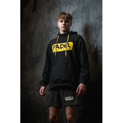 Padel Hoodie [zwart / geel] "Padel Sportswear" afbeelding 1