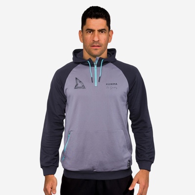 Technische padel hoodie voor heren pro maxi sanchez zwart groen afbeelding 1