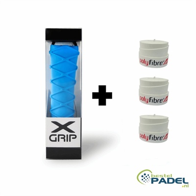 X-Grip Padel Grip + overgrip bundel afbeelding 1