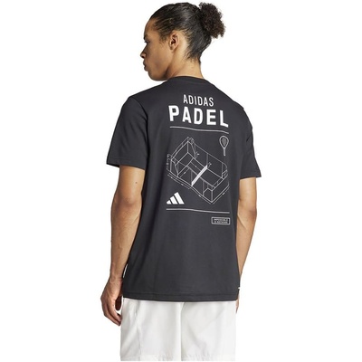 adidas AEROREADY Padel Category Graphic Tee heren T-Shirt L afbeelding 2