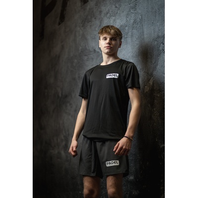 Padel t-shirt 2023 Padel Sportswear ademend Zwart afbeelding 1