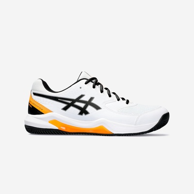 Padelschoenen voor heren asics gel dedicate 8 wit oranje afbeelding 1