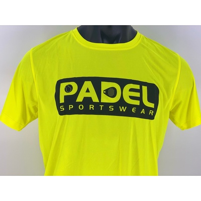 Padel Sport shirt [geel] ademend heren Padel Sportswear afbeelding 2