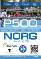 Bestelpadel Tactical hoofdsponsor P500 Norg