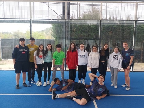 MBO sport en bewegen die stage kwamen lopen en les gingen geven aan Spaanse studenten
