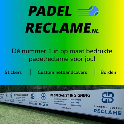 Advertentie PadelReclame