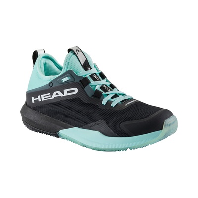 Padelschoenen voor dames motion pro 2024 zwart/turquoise afbeelding 1