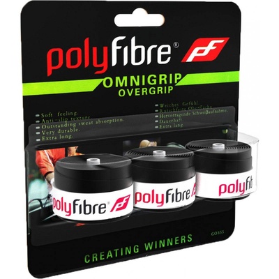 Polyfibre Omnigrip overgrip zwart afbeelding 1