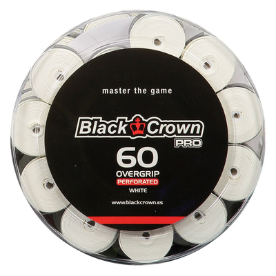 Black Crown Overgrips White 60 pcs | Padel Grips afbeelding 3