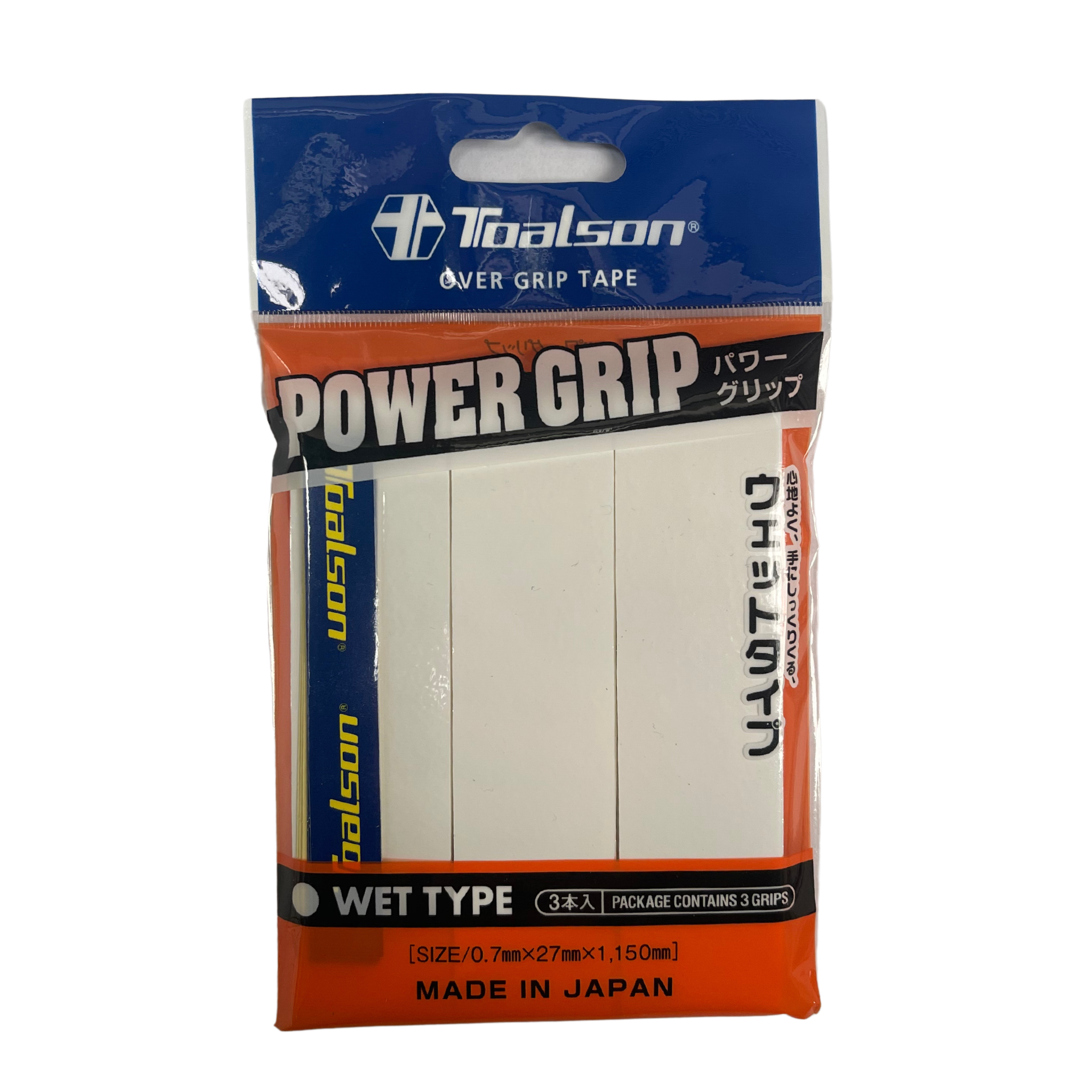 Overgrip Tape Power White Toalson 3 Pcs | Padel Grips