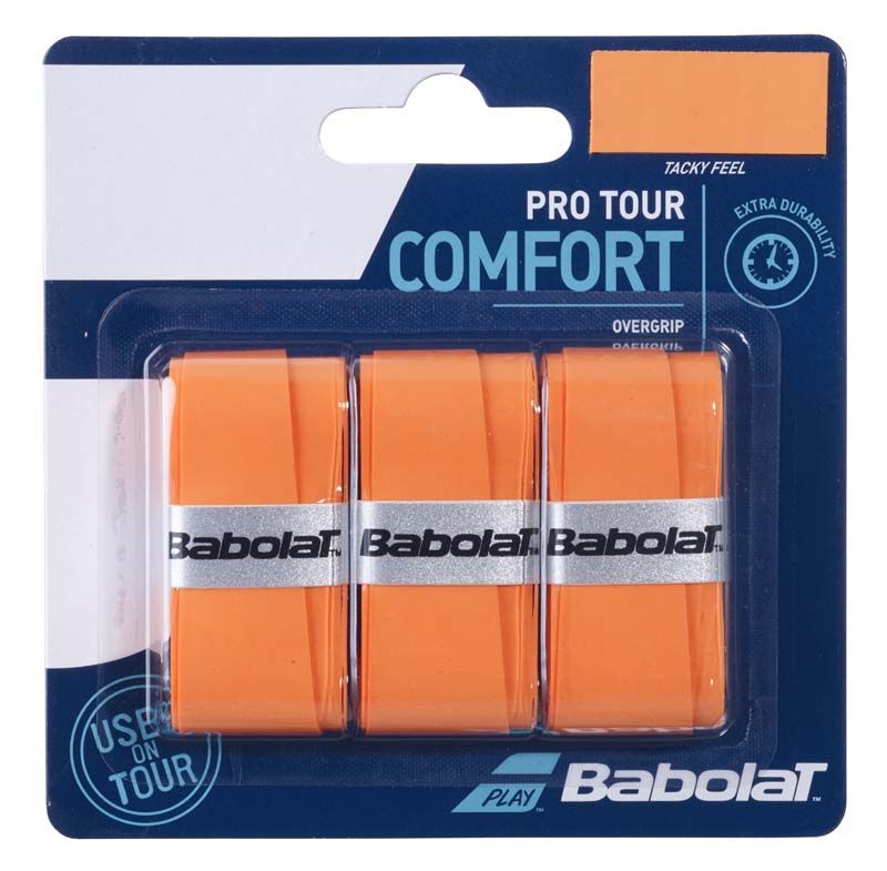 Babolat Padel Pro Tour X3 Comfort Overgrip (Oranje/Zwart/Wit)