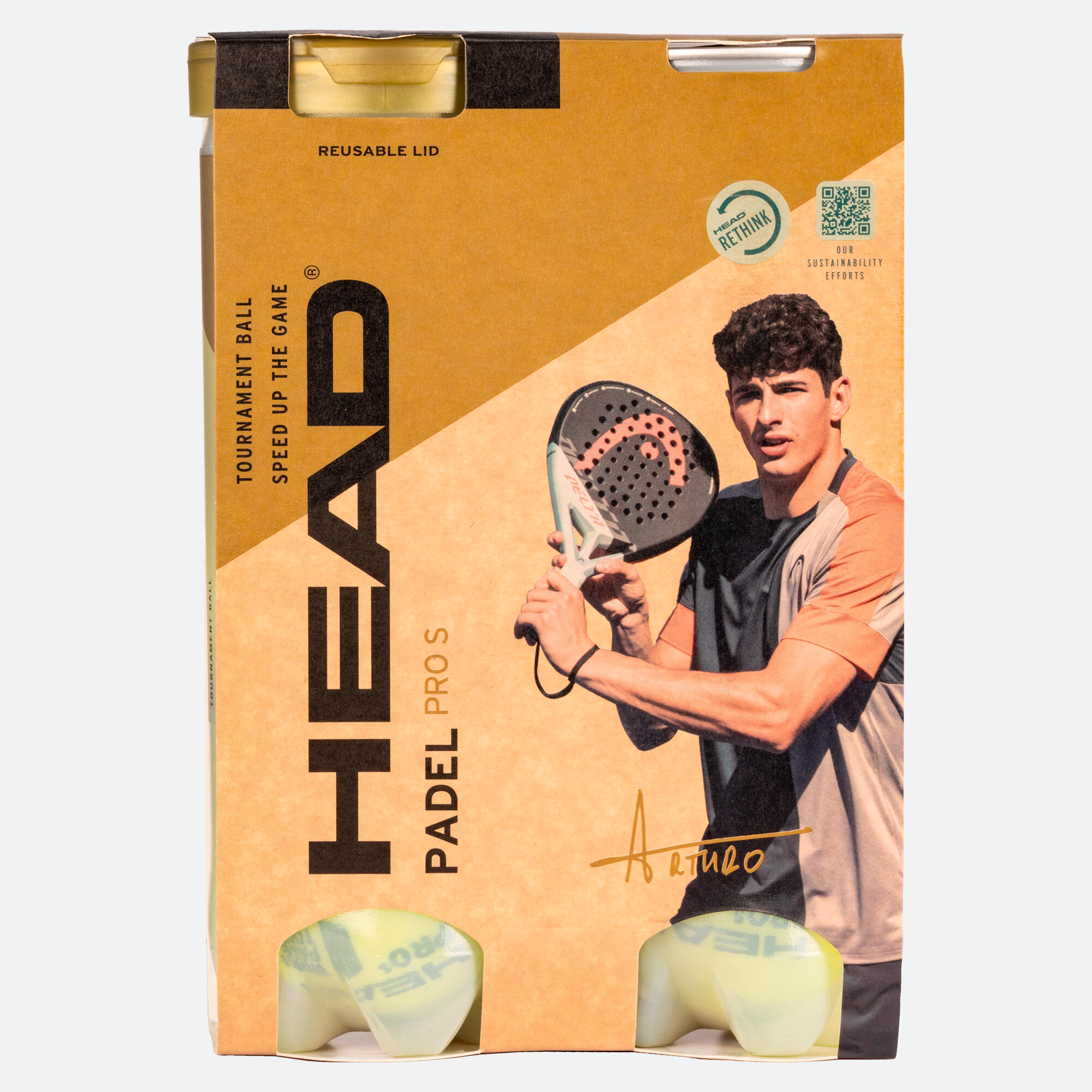 Gasgevulde padelballen next pro fip bipack kokers van 3 ballen