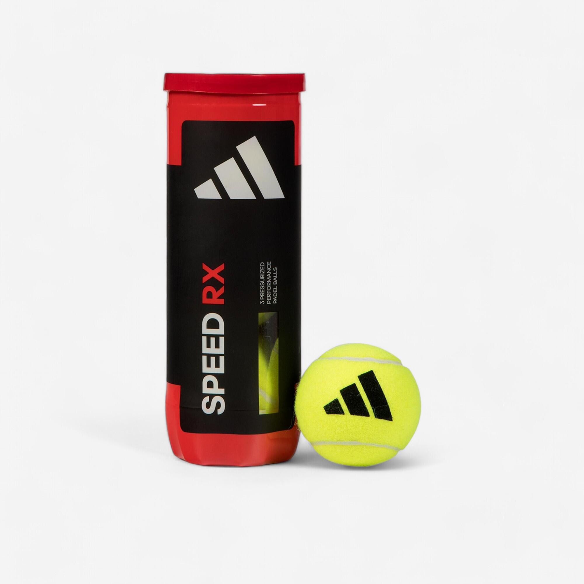 Gasgevulde padelballen speed rx koker van 3 ballen