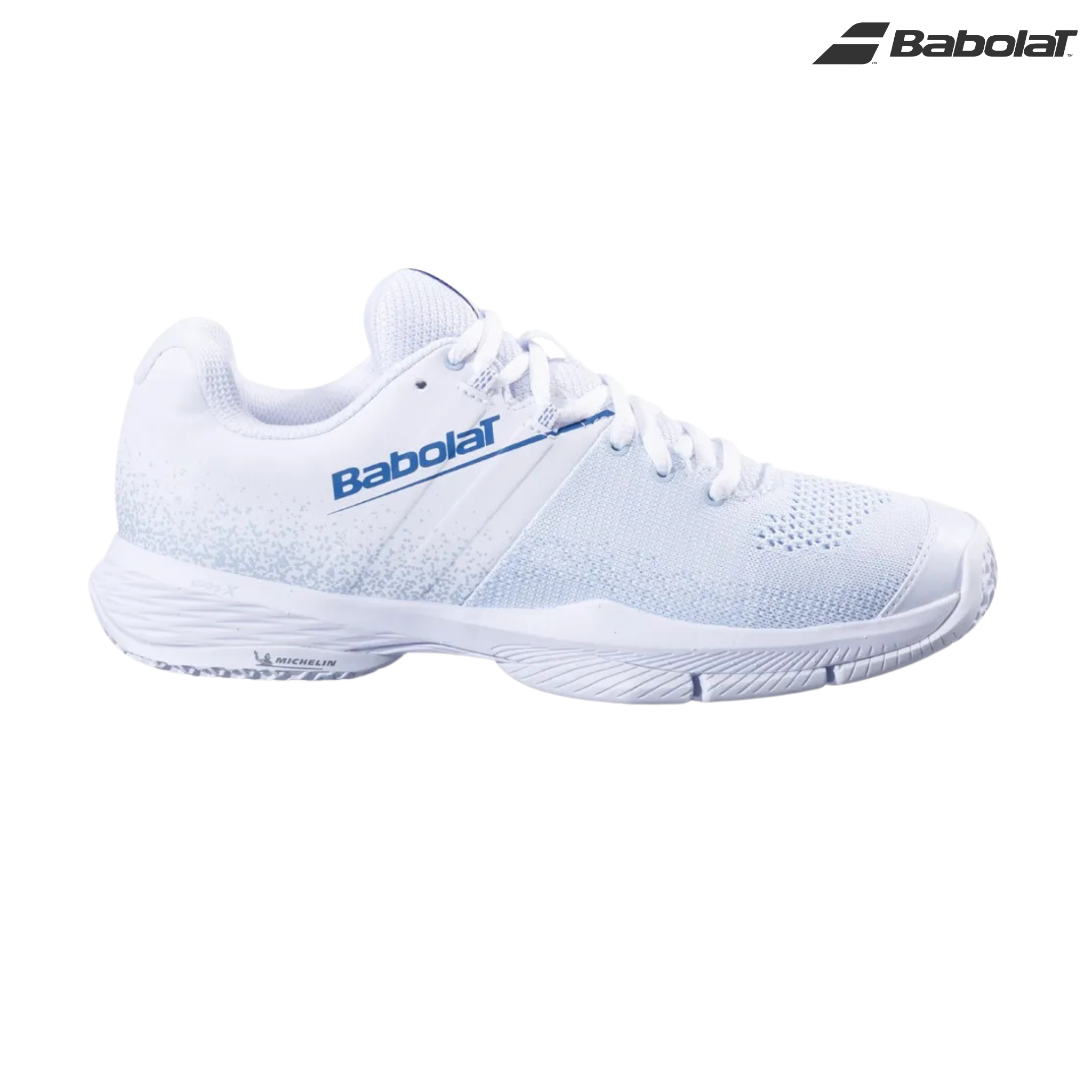 Babolat Sensa White/Cool Blue - Padel Shoes