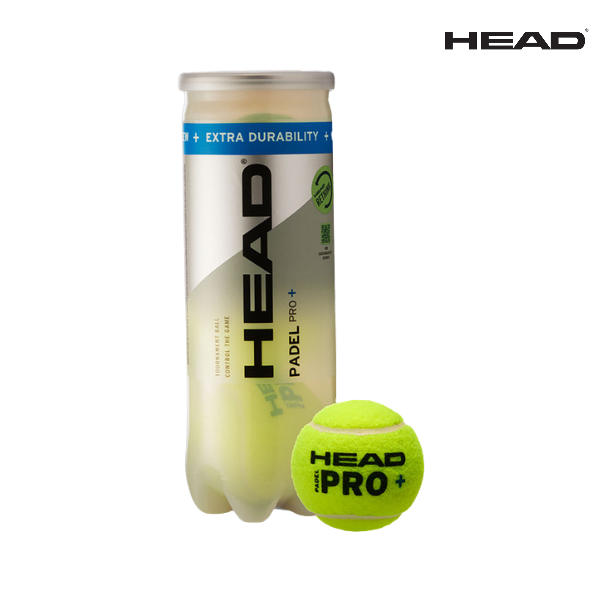 HEAD Padel Pro + 3-BAL TUBE | Padel Balls