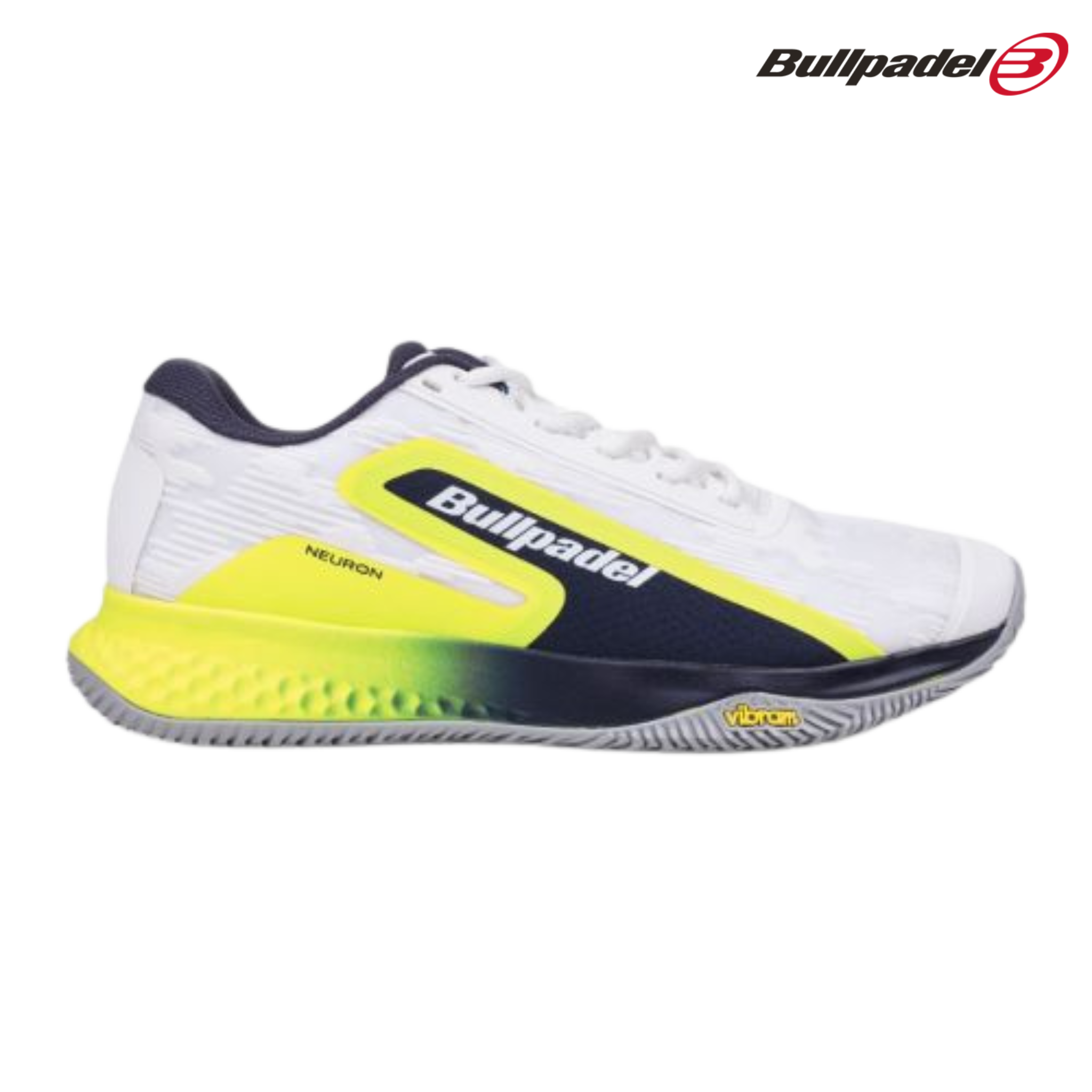 Bullpadel Neuron Vibram 25V White | Padel Shoes