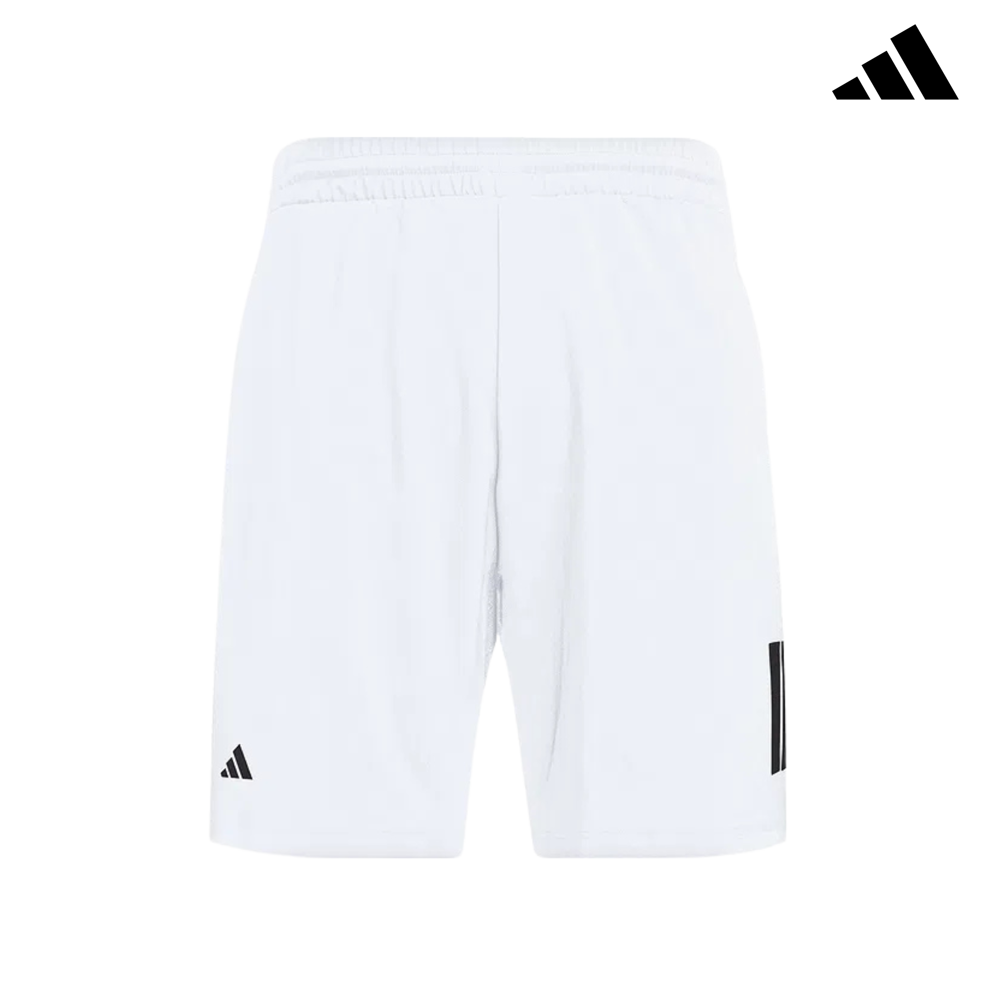 adidas Club 3 Stripes Shorts White | Padel Clothes