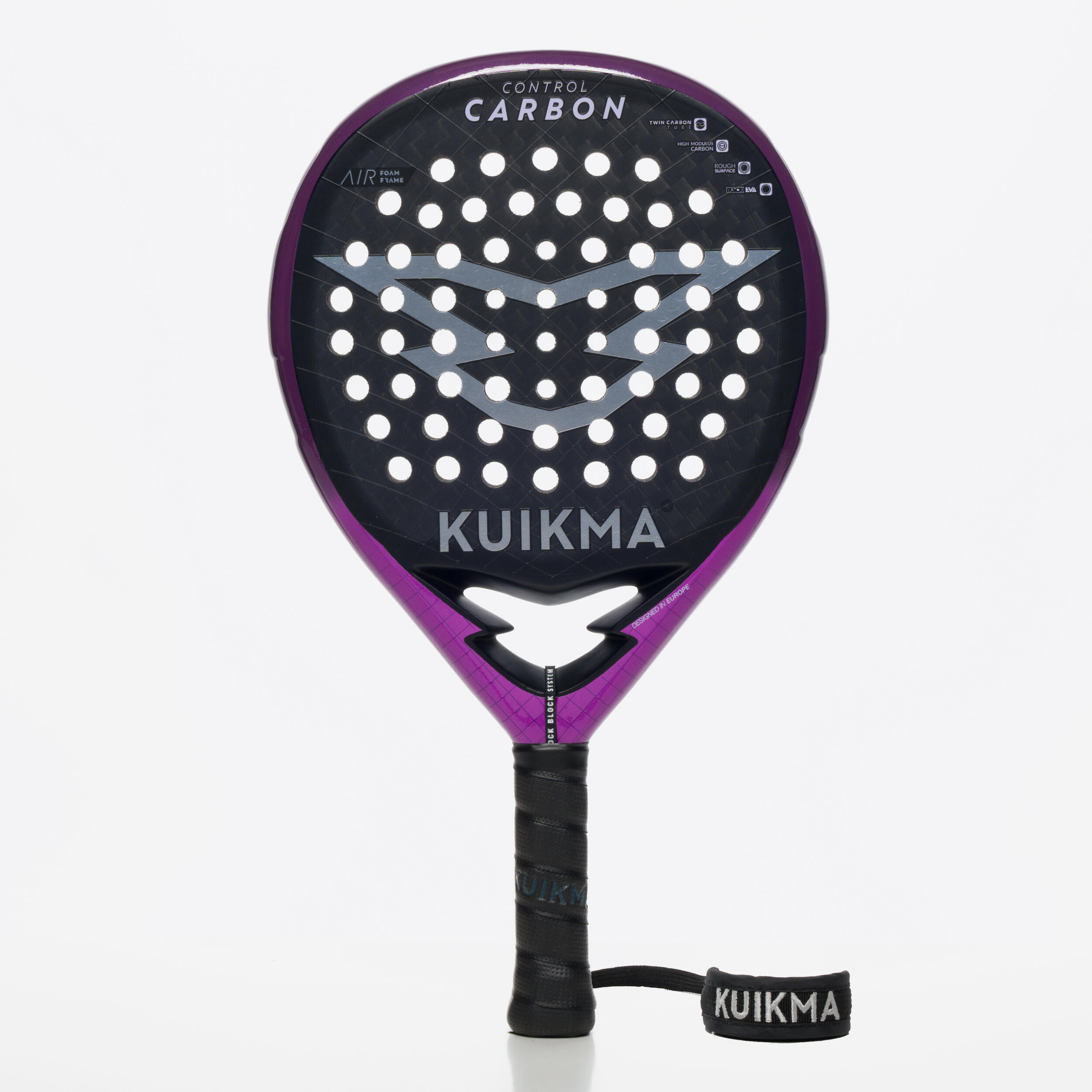 Padelracket voor volwassenen control carbon