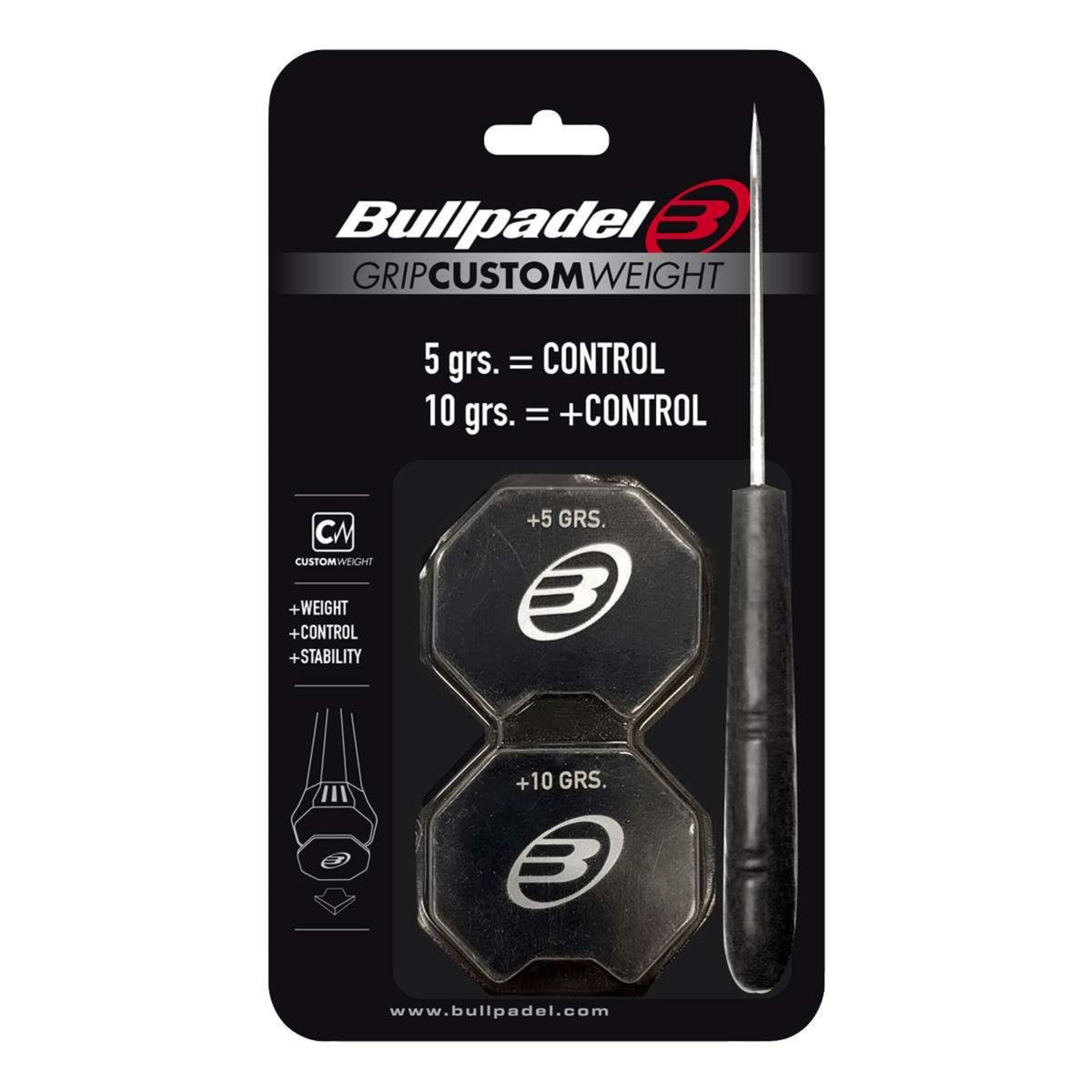 Bullpadel Custom Weight 5+10 gram Controle