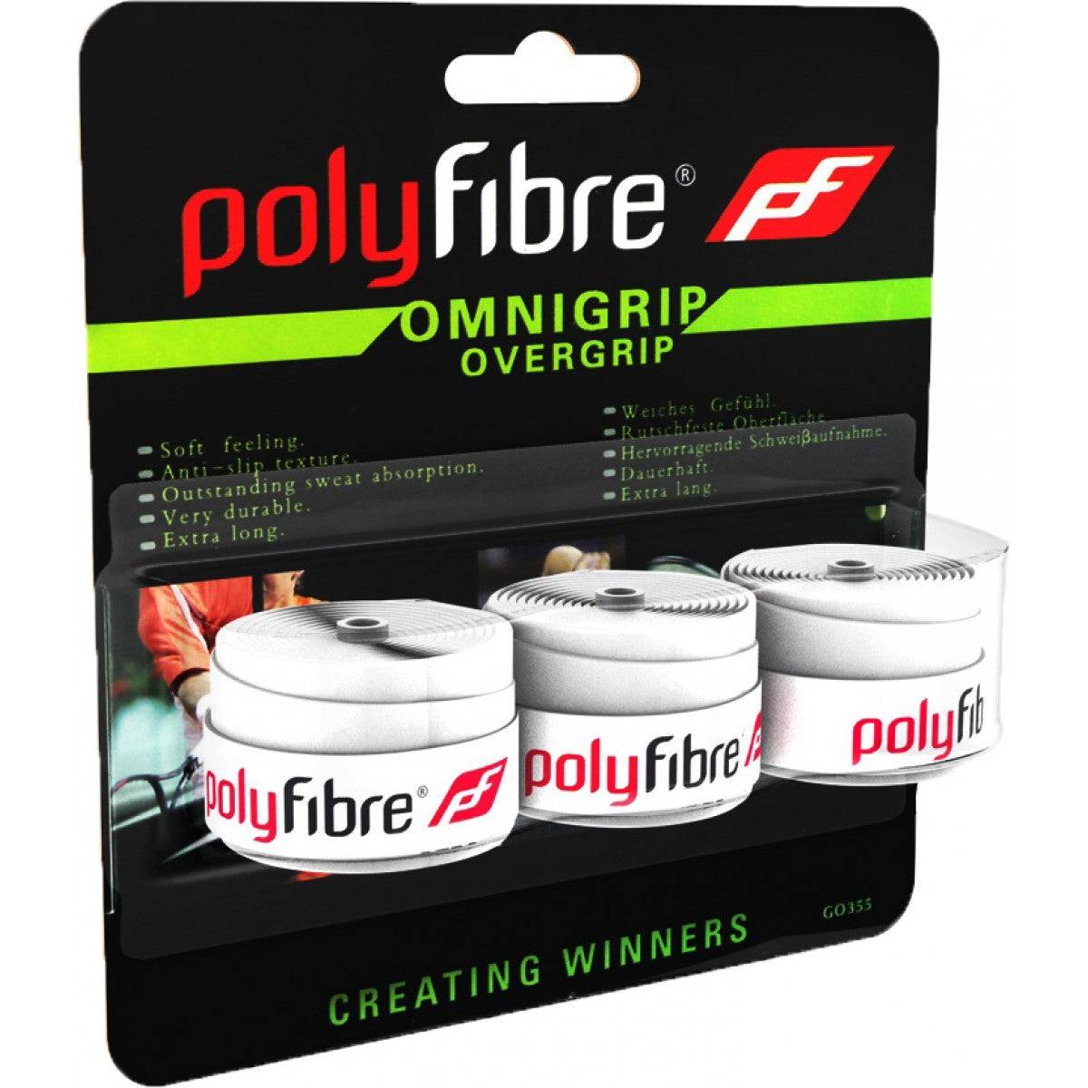 Polyfibre Omnigrip overgrip wit