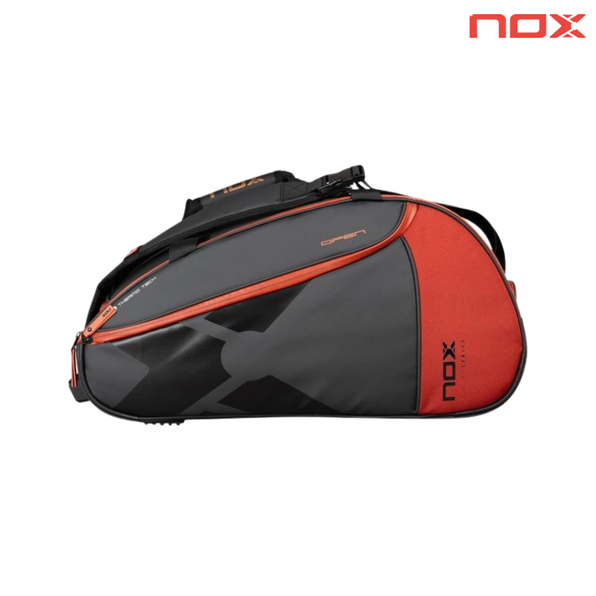 Nox Luxury Open Series Black/Red | Padel Bag